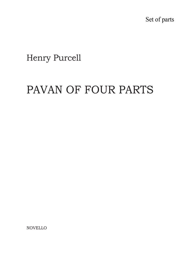 Pavan For Three Violins And Bass In G Minor Z752